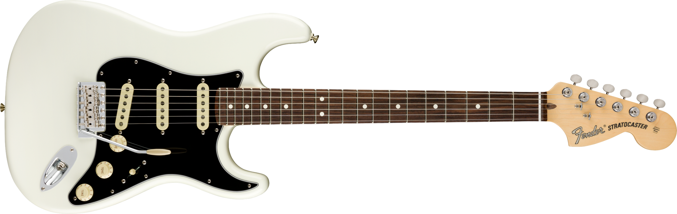 Fender USA American Performer Stratocaster®, Rosewood Fingerboard, Arctic White - Guitar Warehouse