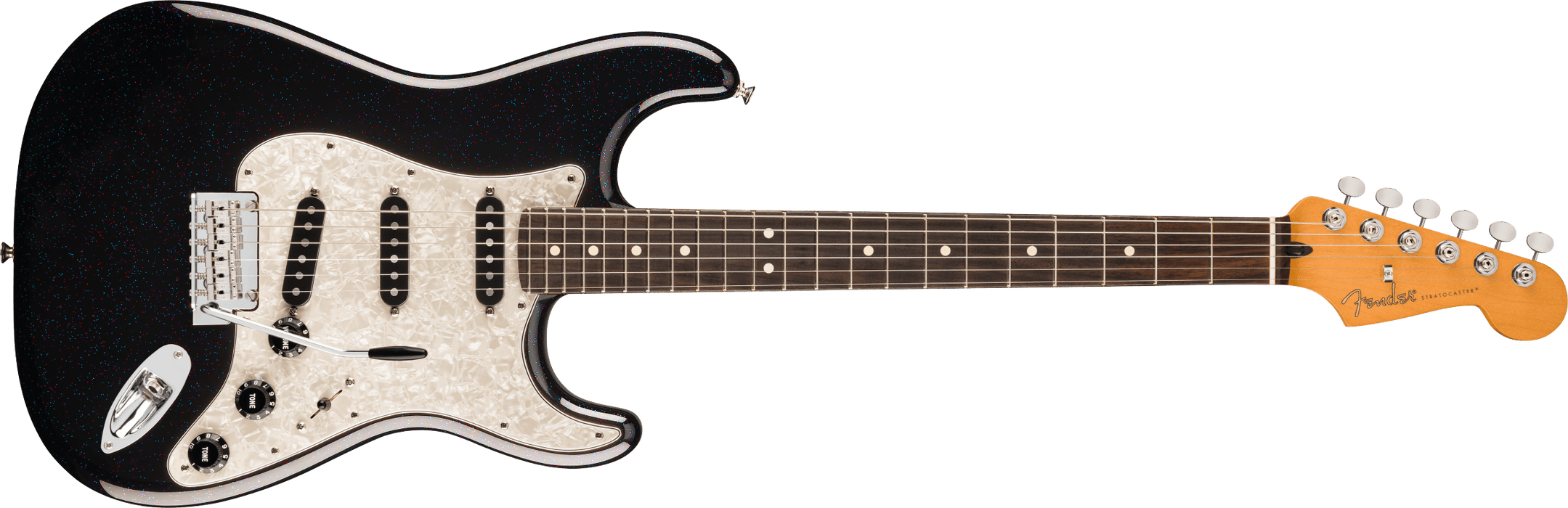 Fender 70th Anniversary Player Stratocaster®, Rosewood Fingerboard, Nebula Noir