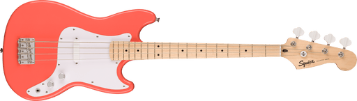 Fender Squier Sonic™ Bronco™ Bass, Maple Fingerboard, White Pickguard, Tahitian Coral - Guitar Warehouse