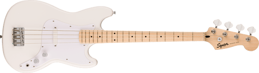 Fender Squier Sonic™ Bronco™ Bass, Maple Fingerboard, White Pickguard, Arctic White - Guitar Warehouse