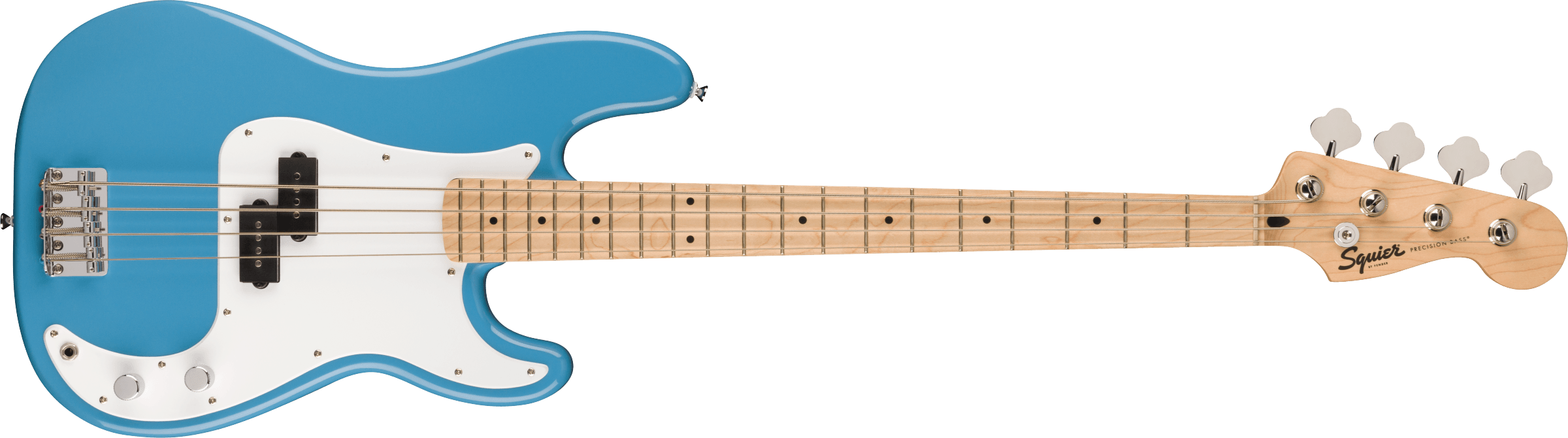 Fender Squier Sonic® Precision Bass®, Maple Fingerboard, White Pickguard, California Blue - Guitar Warehouse
