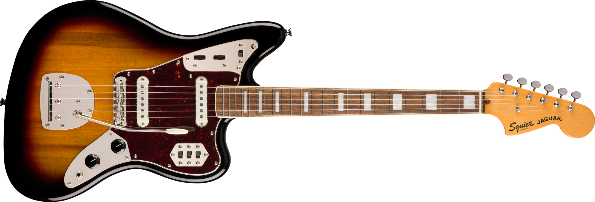 Fender Squier Classic Vibe '70s Jaguar®, Laurel Fingerboard, 3-Colour Sunburst