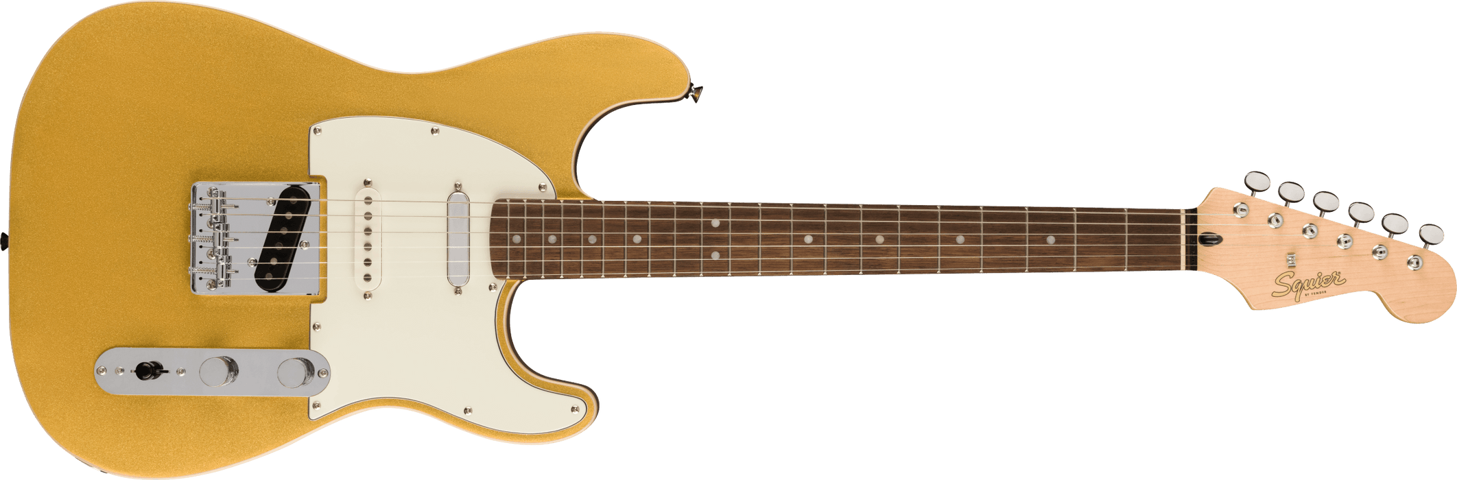 Fender Squier Paranormal Custom Nashville Stratocaster®, Laurel Fingerboard, Parchment Pickguard, Aztec Gold - Guitar Warehouse