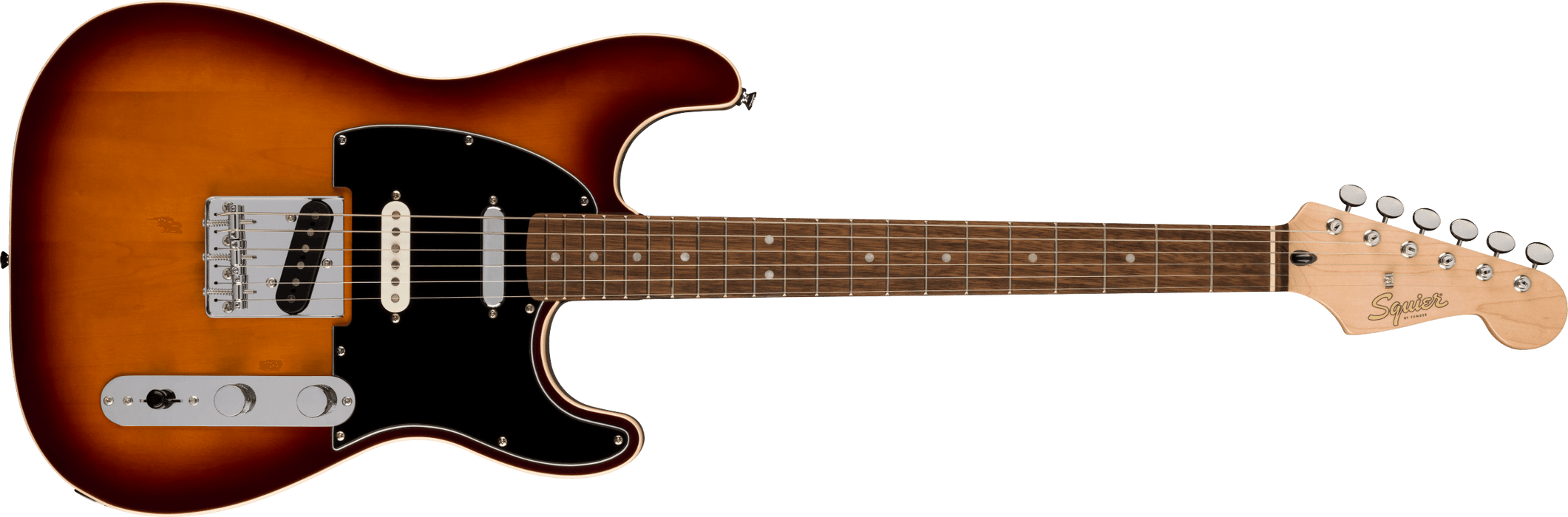 Fender Squier Paranormal Custom Nashville Stratocaster®, Laurel Fingerboard, Black Pickguard, Chocolate 2-Color Sunburst - Guitar Warehouse