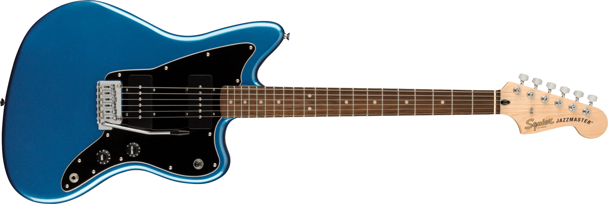 Squier Affinity Series™ Jazzmaster®, Laurel Fingerboard, Black Pickguard, Lake Placid Blue - Guitar Warehouse