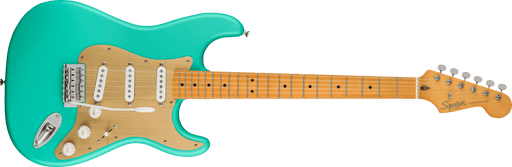 Squier 40th Anniversary Stratocaster®, Vintage Edition, Maple Fingerboard, Gold Anodized Pickguard, Satin Sea Foam Green - Guitar Warehouse