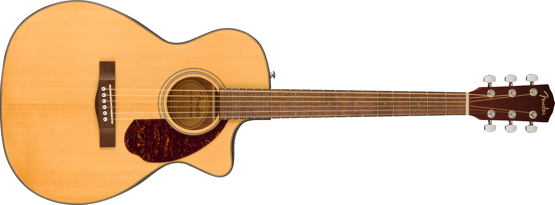 Fender CC-140SCE Concert, Walnut Fingerboard, Natural with Case