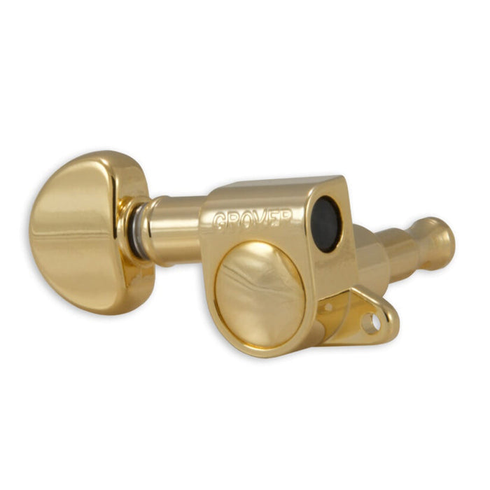 Grover Mini Rotomatics 6 in-line Left Hand Machineheads ~ Gold