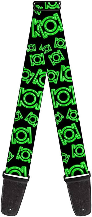 Green Lantern Logo Guitar Strap - Buckle Down - Made in USA