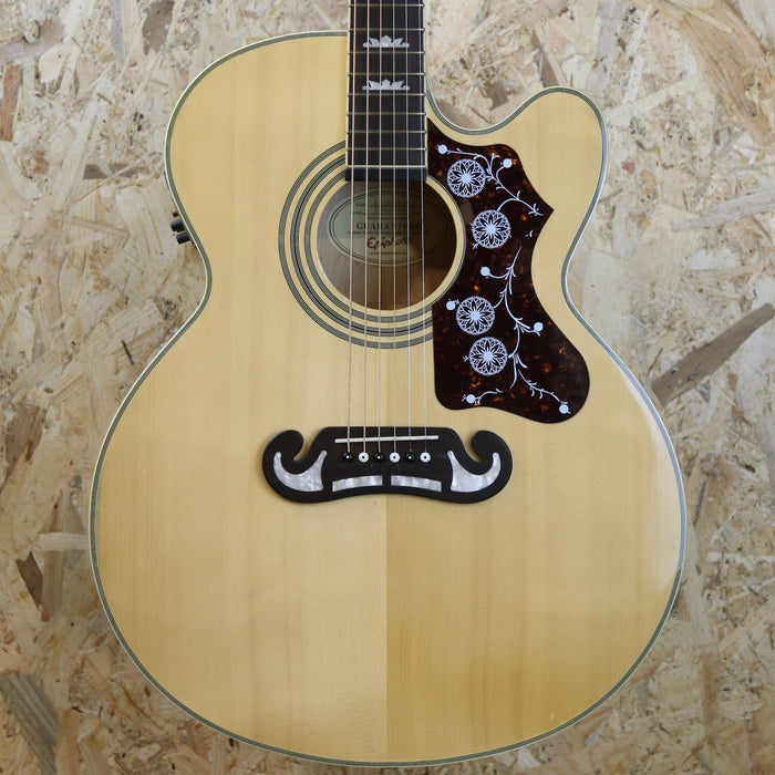 2013 Epiphone EJ200CE Jumbo Electro Acoustic Cutaway in Natural - Pre-Owned