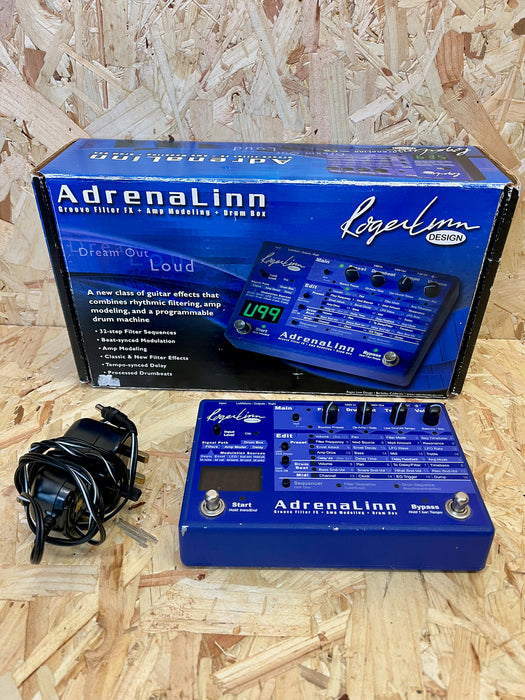 Roger Linn Adrenalinn 1 Effect/Amp/Drum Modelling Pedal  - Pre-owned
