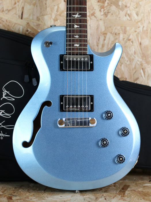 2015 PRS S2 Singlecut Semi Hollow - Ice Blue Fire Mist - Gig Bag