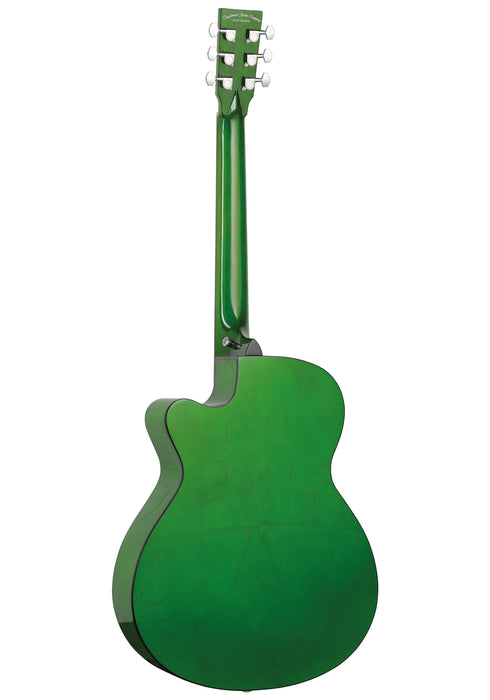 Tanglewood Azure TA4CEGR Super Folk Electro Acoustic Aurora Green Gloss