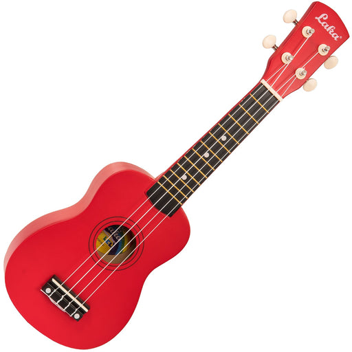 Laka Rainbow Series Soprano Ukulele & Carry Bag ~ Red - Guitar Warehouse