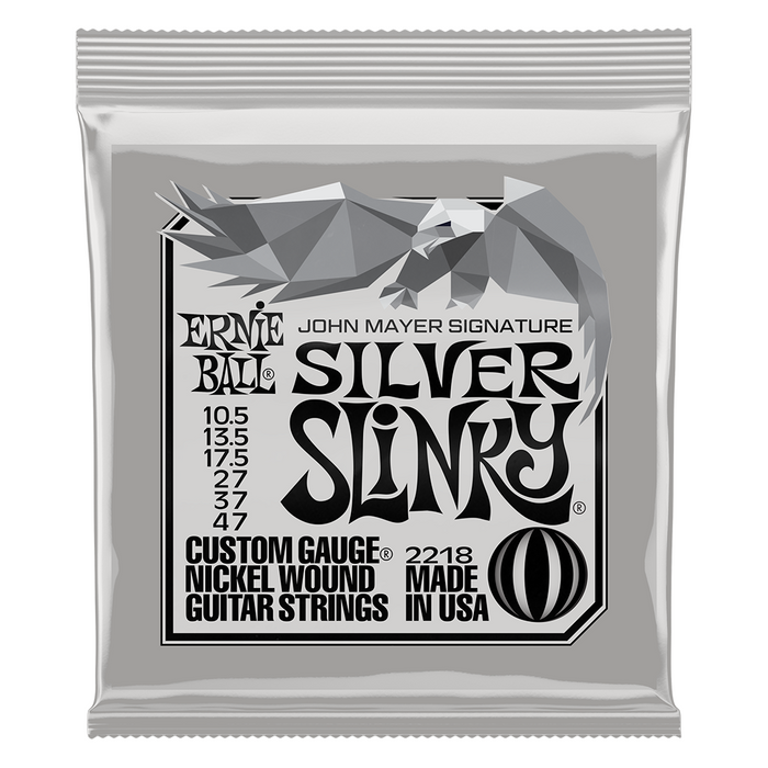 Ernie Ball John Mayer Silver Signature Slinky Electric Guitar Strings 10.5-47 (3 Pack Tin)