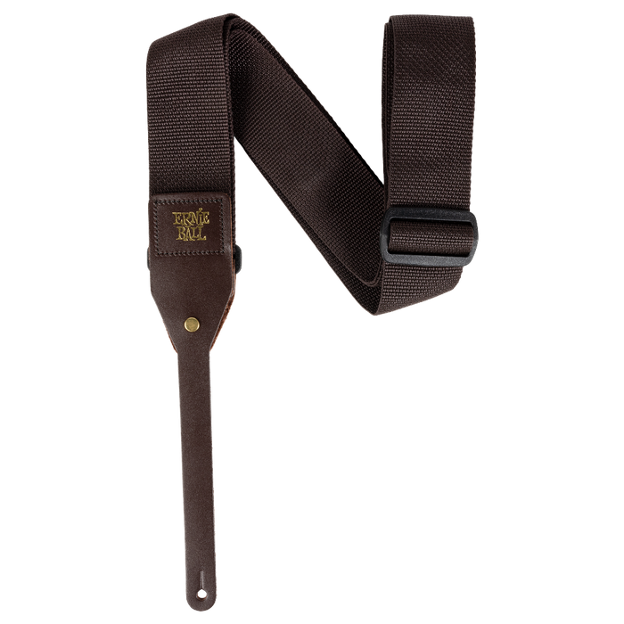 ERNIE BALL POLYPRO ACOUSTIC STRAP - BROWN - Guitar Warehouse