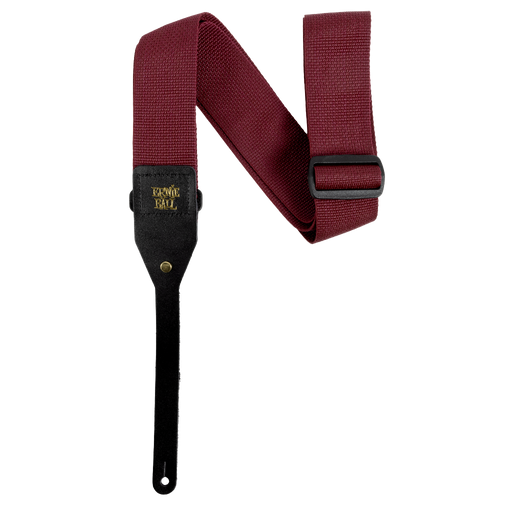 ERNIE BALL POLYPRO ACOUSTIC STRAP - BURGUNDY - Guitar Warehouse