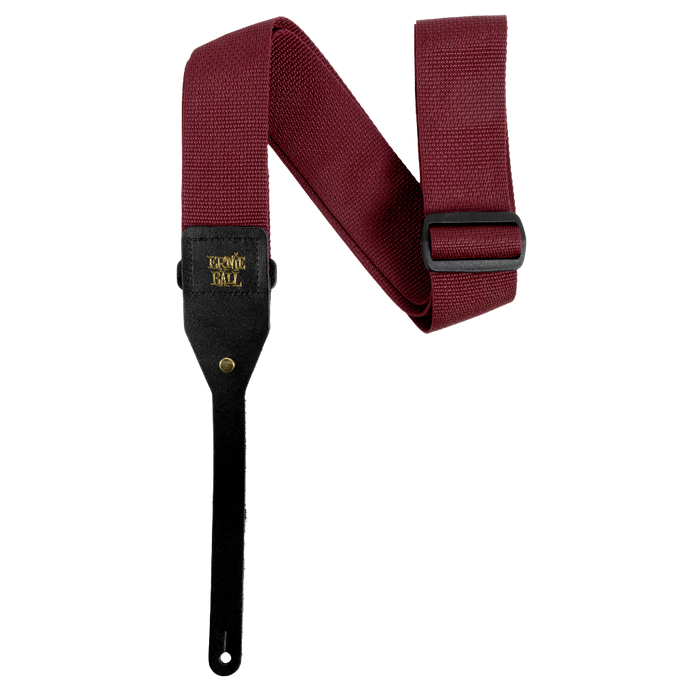 ERNIE BALL POLYPRO ACOUSTIC STRAP - BURGUNDY - Guitar Warehouse