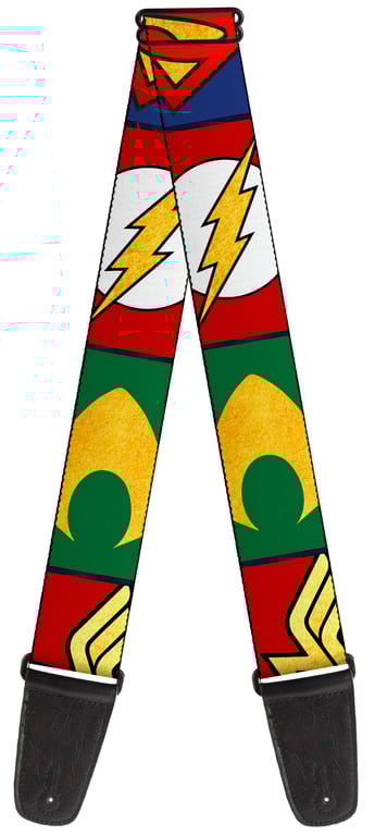 Justice League Comics Superhero Guitar Strap - Buckle Down - Made in USA - Guitar Warehouse