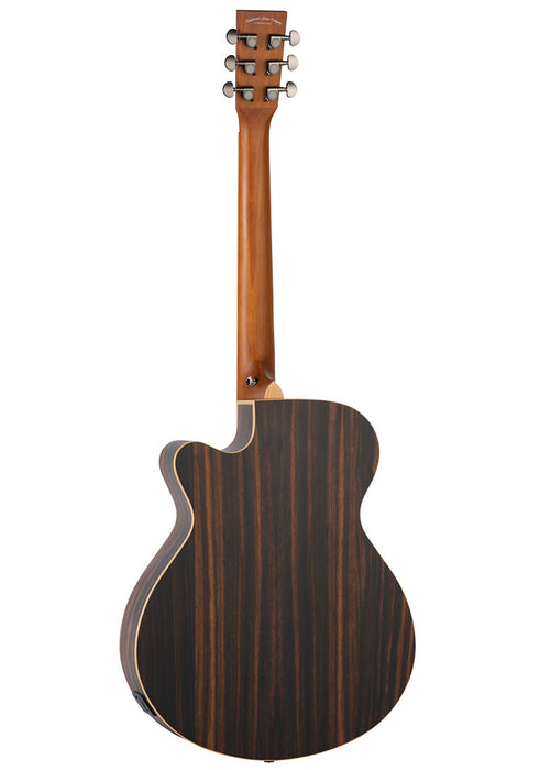 Tanglewood Reunion Pro Super Folk Electro Acoustic - Solid Figured Ebony Top TR-PRO-SFCE-AEB - Guitar Warehouse