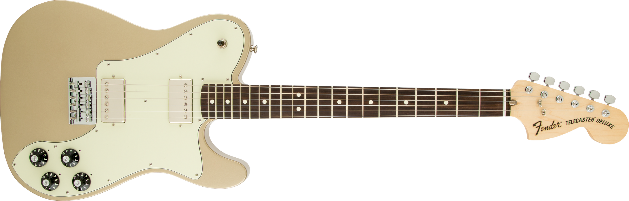 Fender Chris Shiflett Telecaster® Deluxe, Rosewood Fingerboard, Shoreline Gold - Guitar Warehouse