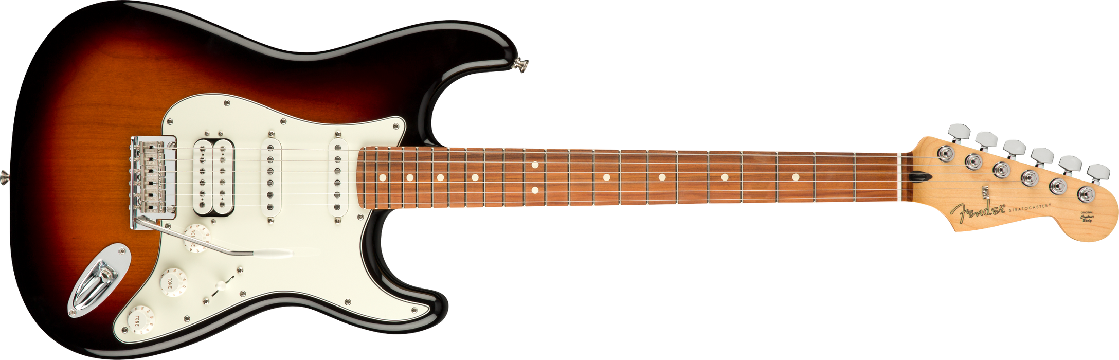 Fender Player Stratocaster® HSS, Pau Ferro Fingerboard, 3-Color Sunburst - Guitar Warehouse