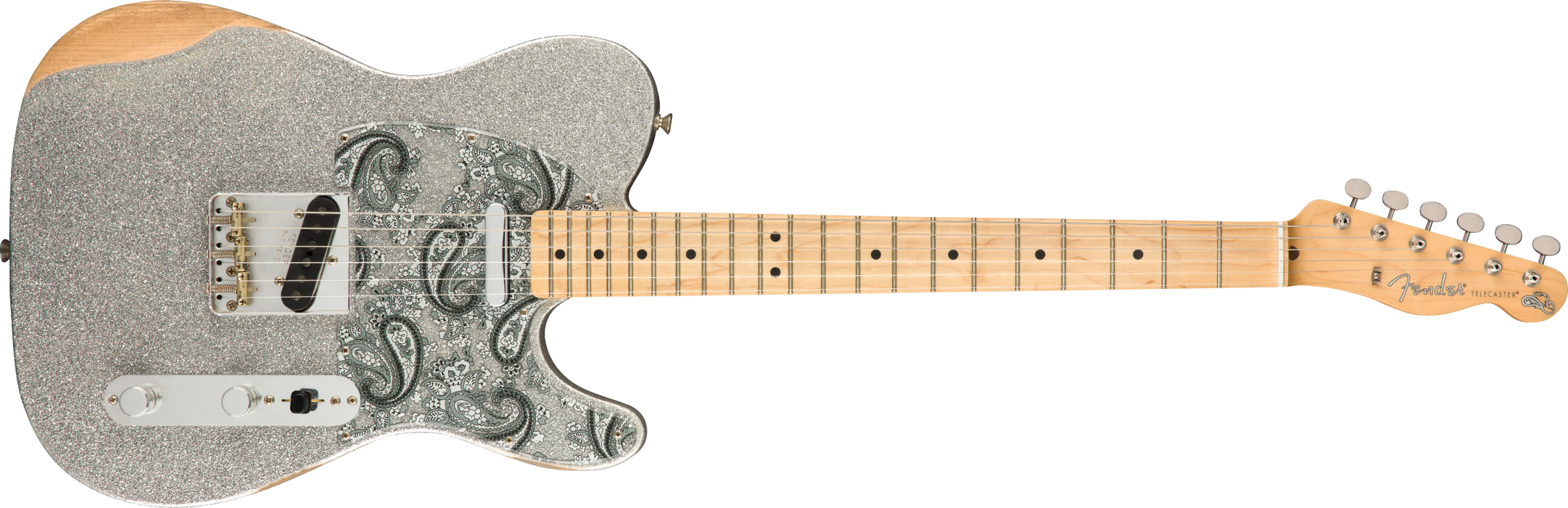 Fender Brad Paisley Telecaster®, Maple, Silver Sparkle *Includes Setup - Guitar Warehouse