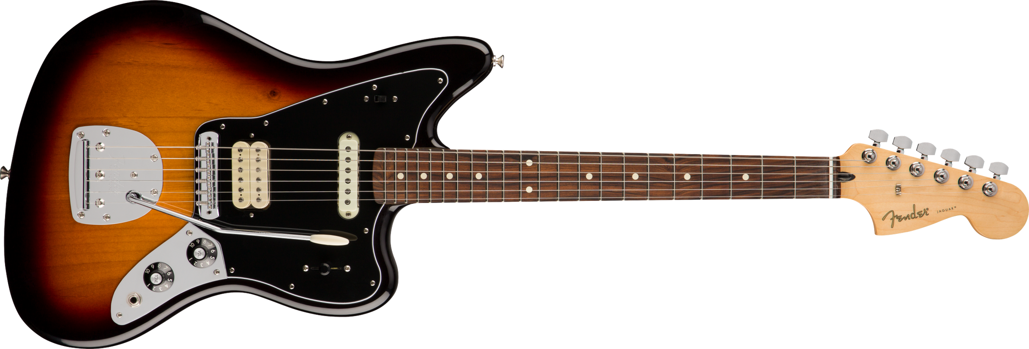 Fender Player Jaguar®, Pau Ferro Fingerboard, 3 Color Sunburst - Guitar Warehouse