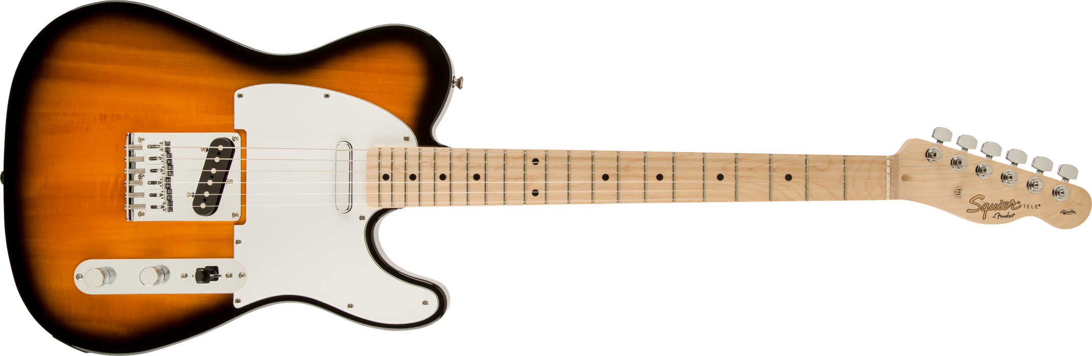 Fender Squier Affinity Series™ Telecaster®, Maple Fingerboard, 2-Color Sunburst - Guitar Warehouse
