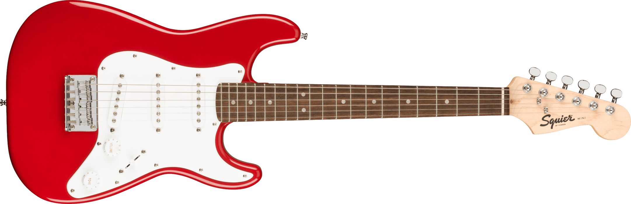 Fender Squier Mini Stratocaster®, Laurel Fingerboard, Red - Guitar Warehouse