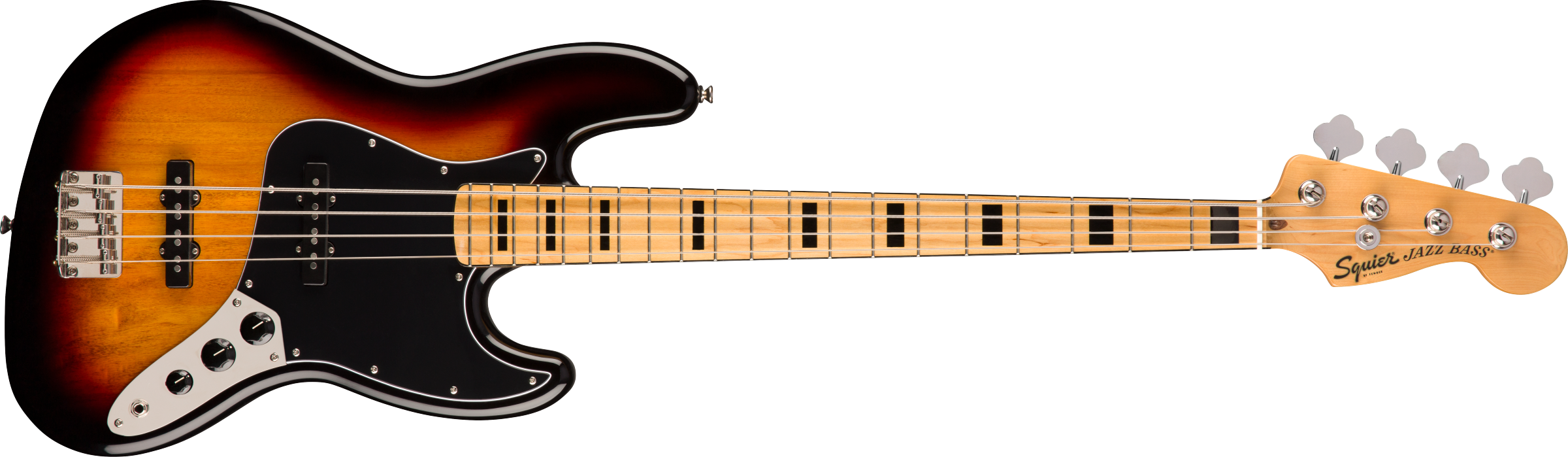 Fender Squier Classic Vibe '70s Jazz Bass®, Maple Fingerboard, Sunburst - Guitar Warehouse