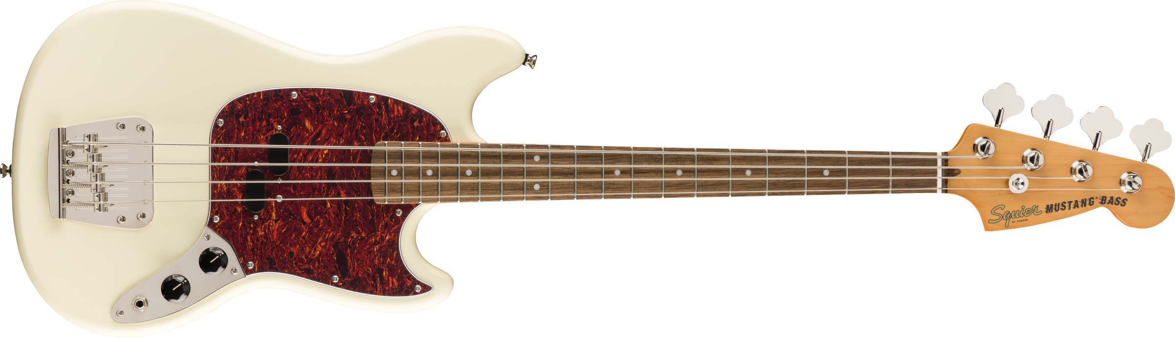 Fender Squier Player Classic Vibe '60s Mustang® Bass - Olympic White *Includes Deluxe Setup! - Guitar Warehouse