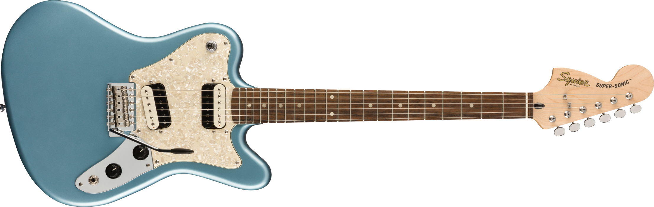 Fender Squier Paranormal Super-Sonic™, Laurel Fingerboard, Ice Blue Metallic - Guitar Warehouse