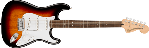 Fender Squier Affinity Series™ Stratocaster®, Laurel Fingerboard, White Pickguard, 3-Color Sunburst - Guitar Warehouse