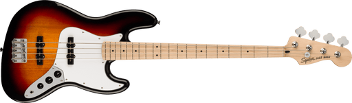 Fender Squier Affinity Series™ Jazz Bass®, Maple Fingerboard, White Pickguard, 3-Color Sunburst - Guitar Warehouse