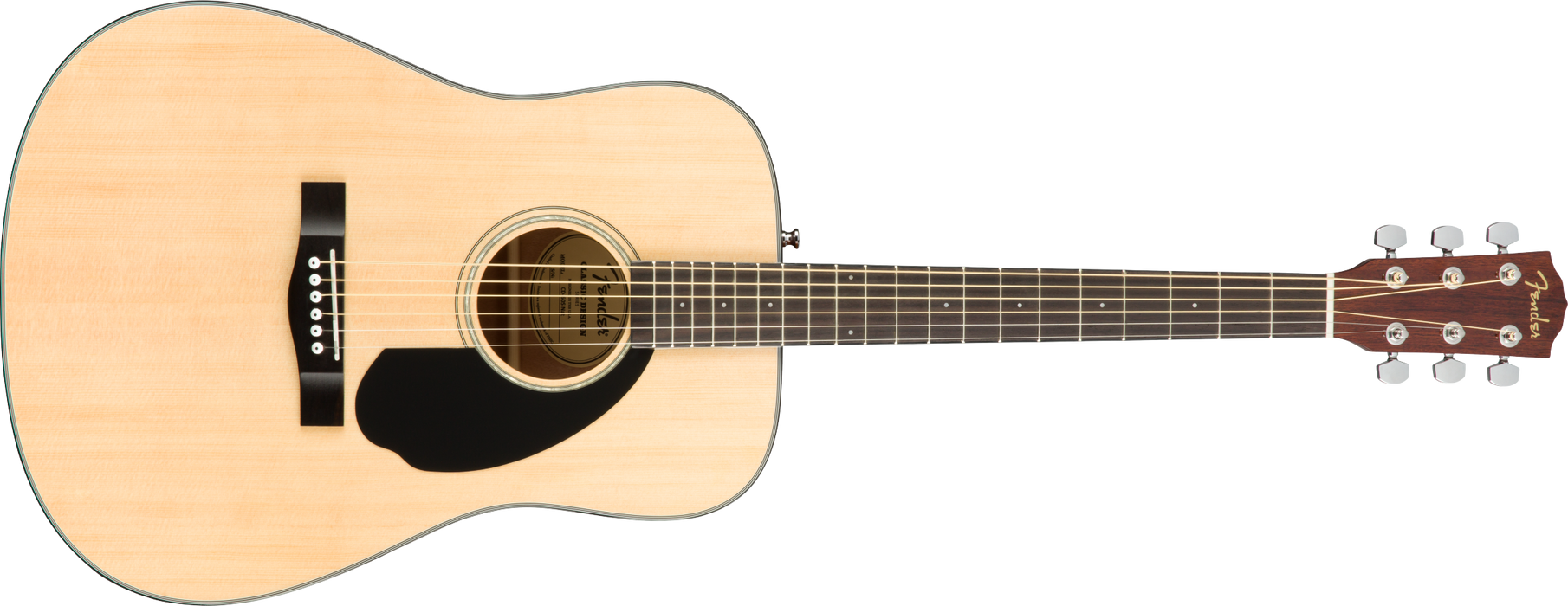 Fender CD-60S Dreadnought Acoustic Guitar, Walnut Fingerboard, Natural - Guitar Warehouse