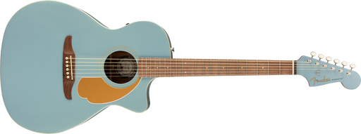 Fender Newporter Player, Acoustic Guitar Walnut Fingerboard, Ice Blue Satin - Guitar Warehouse