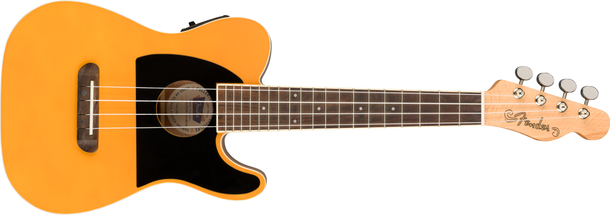 Fender Fullerton Tele® Concert Ukulele - Butterscotch Blonde - Guitar Warehouse