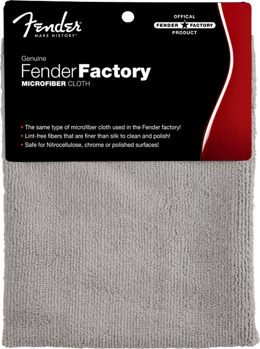 Fender Factory Microfiber Cloth - Gray - Guitar Warehouse