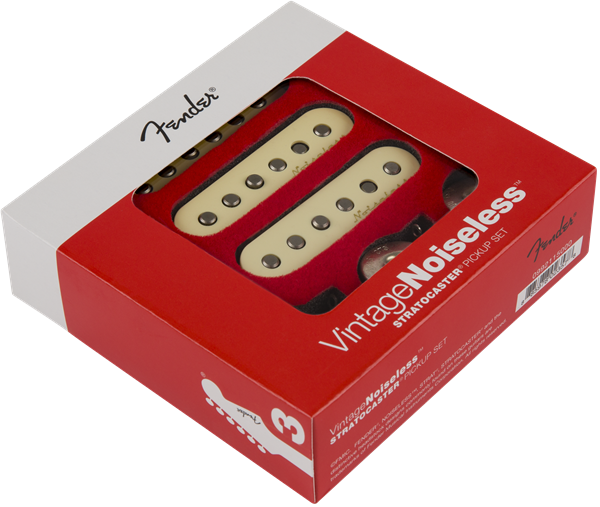 Fender Vintage Noiseless™ Strat® Pickups Set of 3 - Aged White - Guitar Warehouse