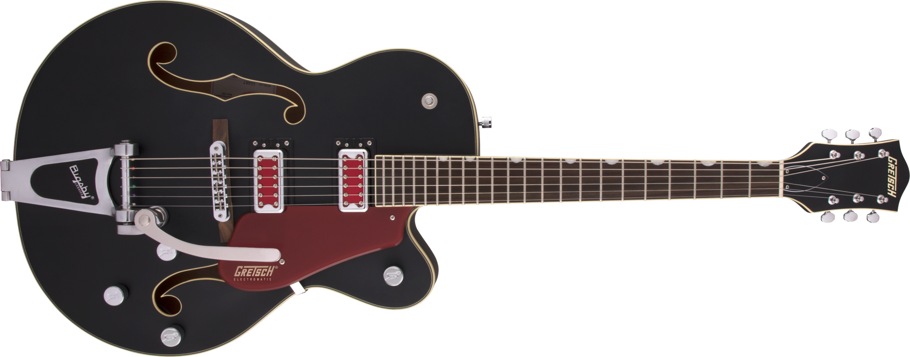 Gretsch G5410T Electromatic® "Rat Rod" Hollow Body Single-Cut with Bigsby®, Rosewood Fingerboard, Matte Black - Guitar Warehouse