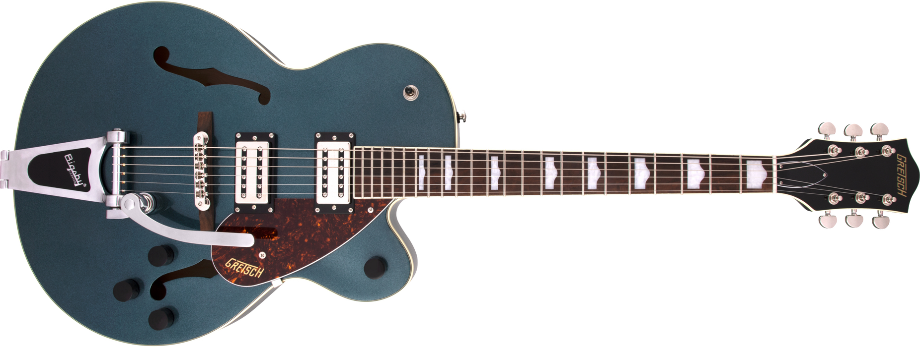 Gretsch G2420T Streamliner™ Hollow Body with Bigsby®, Broad'Tron™ BT-2S Pickups, Laurel Fingerboard, Gunmetal - Guitar Warehouse
