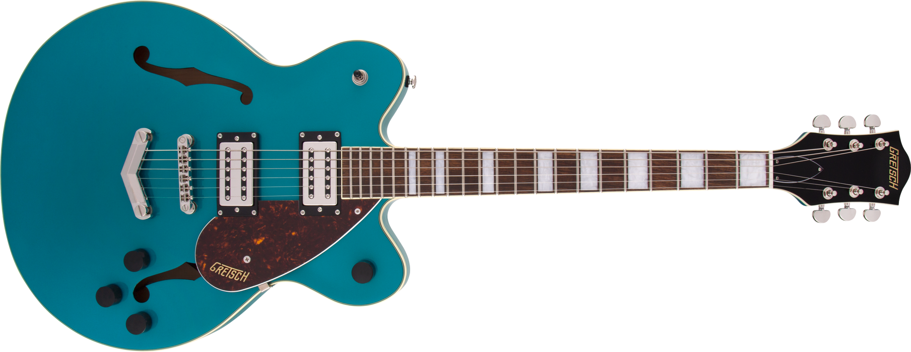 Gretsch G2622 Streamliner™ Center Block Double-Cut with V-Stoptail, Broad'Tron™ BT-2S Pickups, Laurel Fingerboard, Ocean Turquoise - Guitar Warehouse