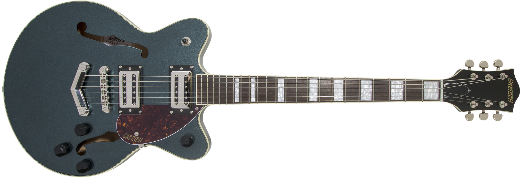 Gretsch G2655 Streamliner™ Center Block Jr. Double-Cut with V-Stoptail, Laurel Fingerboard, Gunmetal *SETUP PRICE - Guitar Warehouse