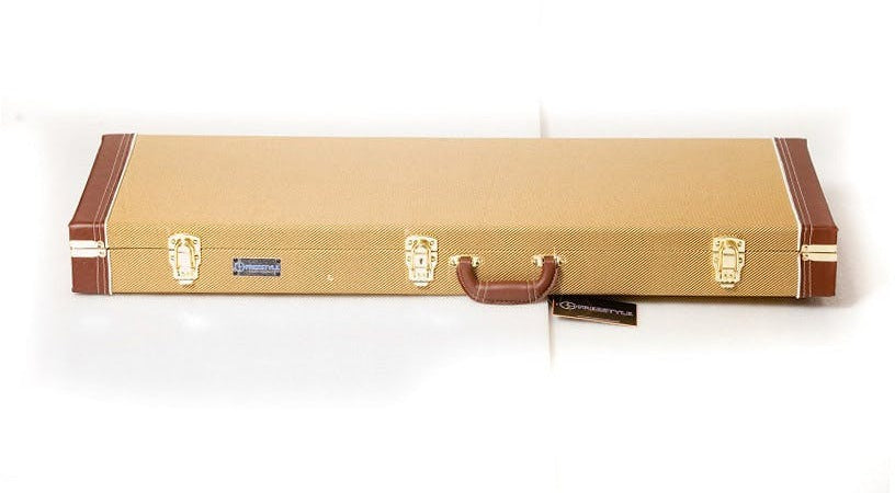 Deluxe Hard-Shell Wood Case - For S/T Type Electric Guitars - Tweed - Guitar Warehouse