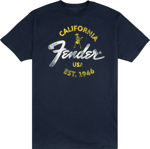 Fender® Baja Blue T-Shirt, Blue - Guitar Warehouse