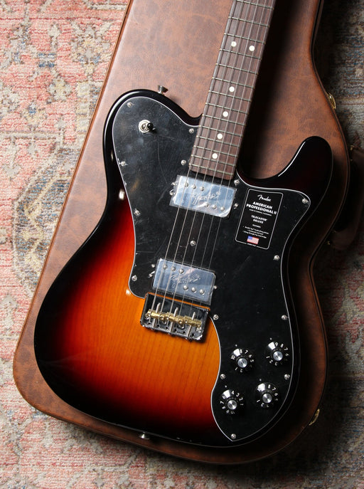 Fender American Professional II Telecaster® Deluxe, Rosewood Fingerboard, 3-Color Sunburst - Guitar Warehouse