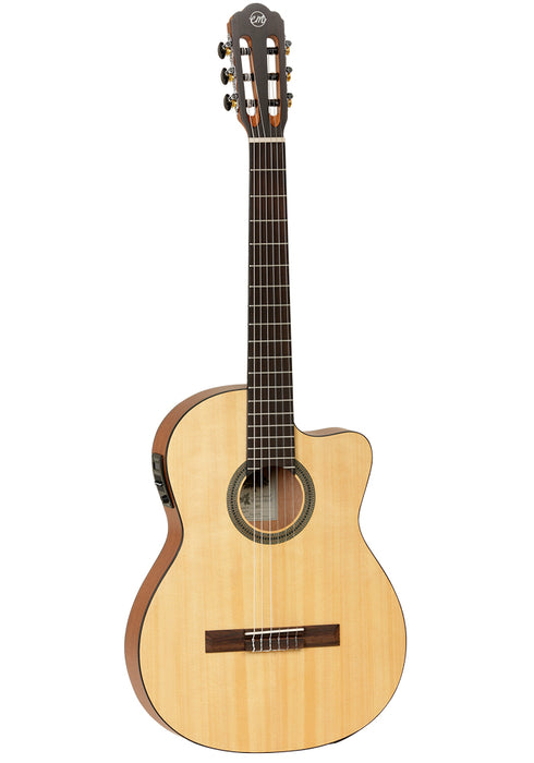 Tanglewood Dominar Thinline Classical Cutaway - Natural Stain EM-DC1 - Guitar Warehouse