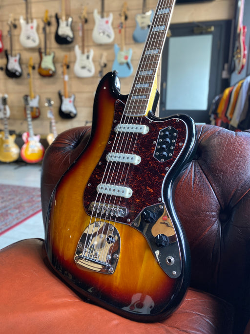 Pre-owned Squier Vintage Modified Bass VI, Rosewood Fingerboard, 3-Color Sunburst - Guitar Warehouse