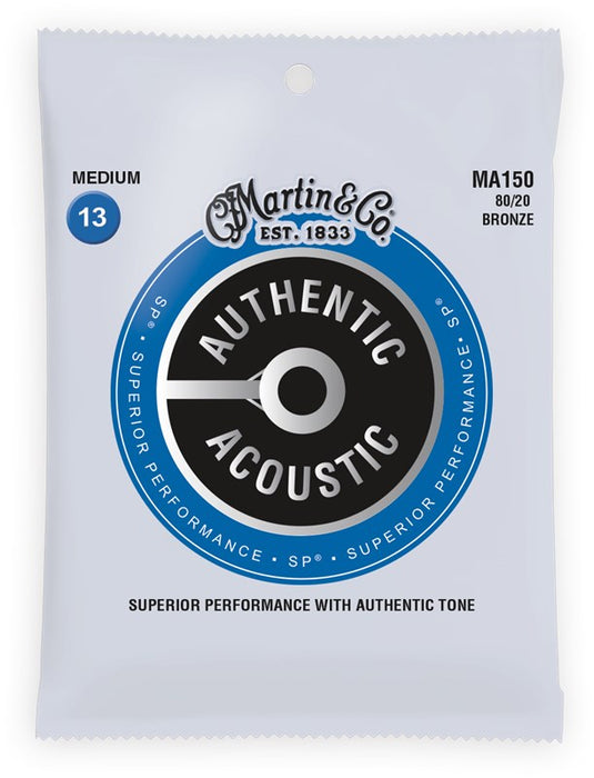 Martin & Co. MA150 13-56 Acoustic Guitar Strings - Bronze Medium - Guitar Warehouse